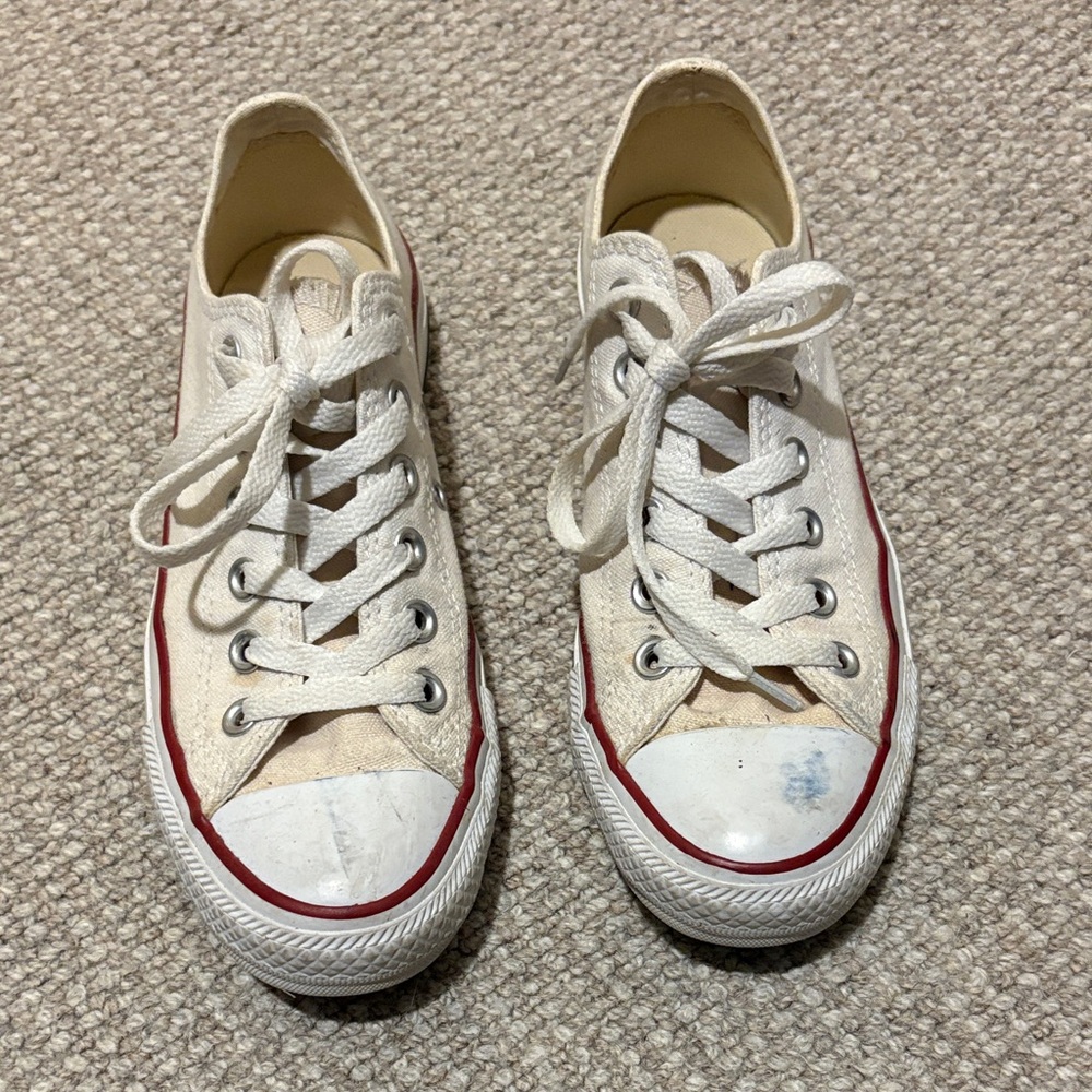 Women's White Low-Top Converse
